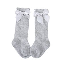 ARLONEET Baby Boys Girls Big Bow Knee High Long Soft Cotton Lace Baby Socks floor socks Anti-Slip Baby Step Socks CO29 2024 - buy cheap