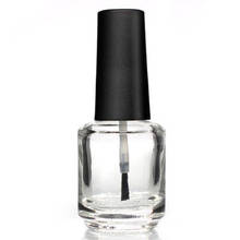 Botella de vidrio transparente para esmalte de uñas, envases vacíos con tapa para cepillos y cosméticos, 15ml, 10 unids/lote 2024 - compra barato