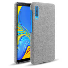 Fundas de tela para Samsung Galaxy A7 2018, cubierta de teléfono dura de tela Retro delgada para Galaxy A7 2018 A 7 2018 A750F SM-A750F 2024 - compra barato