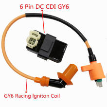 Racing 6 Pin CDI Box Ignition Coil GY6 50cc-150cc Moped Scooter ATV 2024 - buy cheap