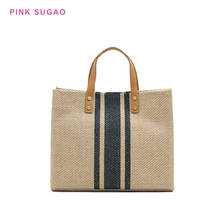 Sugao-Bolso de hombro de lona rosa para mujer, bandolera de lujo, de diseñador, a la moda 2024 - compra barato