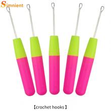 1-5pcs Plastic Handle Wig Hook Needle Large Hair Extension Hook Needleblack Human Wig Dirty Braid Special Hair Extension Crochet 2024 - buy cheap