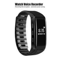 Gravador de voz preto digital wearable pulseira relógio gravador gravação áudio 8gb com atj2127 2024 - compre barato