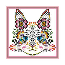 Cat Embroidery Kit 14CT 11CT Printed on Canvas Counted Fabric DIY Handwork Needlework DMC Chinese Cross Stitch Kits Home Decor 2024 - buy cheap