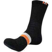 Men Breathable Basketball Socks Crew Sport Sock Sweat-Absorbent Outdoor Running Hiking Socks 2024 - buy cheap