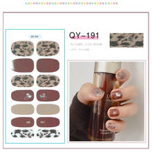 14tips/set Full Cover Nail Stickers Wraps New Styles DIY Adhesive Sliders for Women Beauty Art Decals Manicure Waterproof 2024 - buy cheap