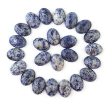 Xinyao 10 шт./лот 10mmx14мм 13mmx18мм 18mmx25мм натуральный камень синий песчаник синий и белый Кабошон для ювелирных изделий своими руками 2024 - купить недорого