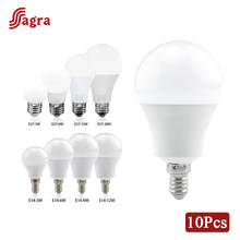 10pcs/lot LED Bulb Lamps E27 E14 220V Light Bulb 3W 6W 9W 12W 15W 18W 20W 24W Lampada Living Room Home Bombilla Warm Cold White 2024 - buy cheap