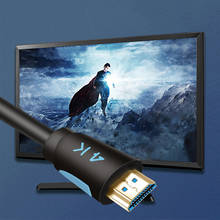 Кабель HDMI из цинкового сплава Ultra HDMI V2.0 2K x 4K высокоскоростной + Ethernet HDTV HD 0,5/1/1.5/2/3 метров 2024 - купить недорого