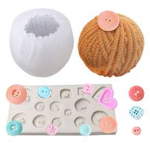 Silicone Button/Yarn Ball Shape Cake Mould DIY Fondant Chocolate Cookie Ice Mold Candy Mold Cake Baking Decorating Tools 2024 - buy cheap