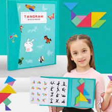 Quebra-cabeças 3d magnético, tangram, jogos de tabuleiro, bebês montessori, brinquedos educacionais, desenvolvimento do cérebro, presente para crianças 2024 - compre barato