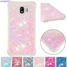 For Samsung Galaxy J4 2018 J400 Glitter Bling Liquid Quicksand Cute Case SM-J400F/DS Shockproof Silicone Soft Cover SM J400F/DS 2024 - buy cheap