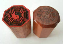 Taoist tools, Taoist supplies, single side peach wood seal - Seven Star eight diagrams seal 2024 - buy cheap