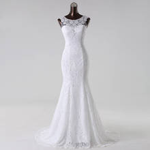 New Elegant and conservative beautiful lace Wedding Dress mermaid vestidos de noiva robe de mariage bridal dress 2024 - buy cheap