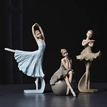 Modern Minimalist Ballet Girl  Decoration Living Room Coffee Table Porch Wine Cabinet Resin Crafts Home Decorat Ornaments 2024 - buy cheap