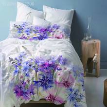 Conjunto de cama luxuoso de flores, roupas de cama para adultos e meninas, microfibra, tamanho único, capa de edredom, fronha, decoração de quarto 2024 - compre barato