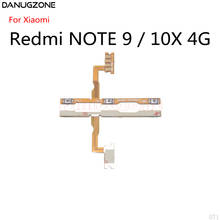 Interruptor de botão de energia botão de volume mudo ligar/desligar cabo flexível para xiaomi redmi nota 9/10x 4g 2024 - compre barato