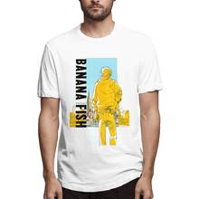 Camiseta clásica de Banana Fish para hombre, camisa creativa de manga corta con cuello redondo, de algodón puro, novedad de 2021 2024 - compra barato