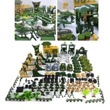 Conjunto de bonecos de ação soldado militar, 200 peças, com veículos escalados, base de helicóptero tanque, modelo de brinquedo militar 2024 - compre barato