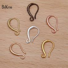 BoYuTe (50 Pieces/Lot) 10*15MM Metal Brass Carved Earring Hooks Handmade DIY Ear Hook Earring Accessories 2024 - buy cheap