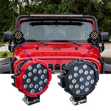 ECAHAYAKU-Luz LED redonda de trabajo para coche, foco de alta potencia para 4x4, camión, Tractor, ATV, SUV, 1 pulgada, 51W, 12V 2024 - compra barato