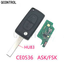 QCONTROL 2 Buttons Car Remote Key 433MHz Fits for CITROEN C1 C2 C3 C4 C5 Berlingo Picasso ID46 (CE0536 ASK/FSK)  with HU83 Blade 2024 - buy cheap