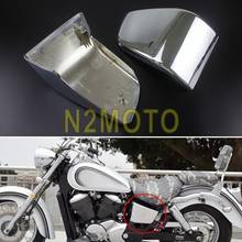 Cubiertas de carenado lateral de batería de plástico ABS cromado para motocicleta Honda Shadow ACE VT750 VT400 1997-2003 1998 1999 2000 2001 2002 2024 - compra barato