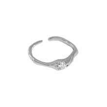 Novo 925 prata esterlina cristal anéis de casamento para as mulheres dedo jóias, elegante anel de noivado presentes da menina acessórios 2024 - compre barato