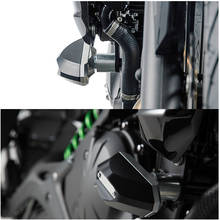 Для Kawasaki ER6N ER 6N ER-6N Рамка слайдер защита двигателя протектор 2012 2013 2014 2015 2016 Краш колодки Защита от падения мото 2024 - купить недорого
