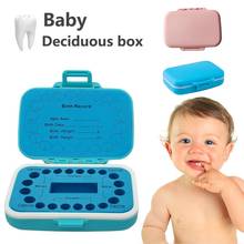 Coleção de caixa para armazenamento de dentes de bebês, caixa de plástico para economia de cabelo, casa para meninos e meninas 2024 - compre barato