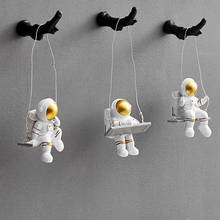 Creative Astronaut Swing Desktop Decoration Ornaments Children's Room Decoration Office Desk Cute Astronaut Knobs Resin Charms 2024 - buy cheap