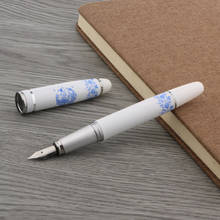 Fountain Pen Elegante Blue Dragon Metal Medium Nib Ink Pens For Stationery Office Supplies 2024 - buy cheap