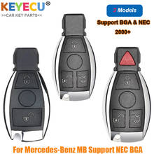 Keyecu-chave de carro remota inteligente, para mercedes-benz (2 botões) w204 2004-2007, c180 c220 c200 c230 c250 c280 c300 c350 c320 4 mático cdi 2024 - compre barato