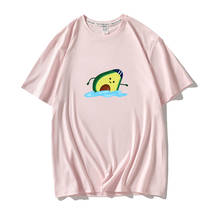 Camiseta vegana, camiseta de aguacate para mujer, Harajuku Kawaii 90s, camiseta de manga corta, camiseta de estilo coreano, camisetas femeninas de moda 2024 - compra barato
