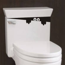 1PC HOT DIY Funny Peep Monster Toilet Bathroom Vinyl Wall Sticker Decal Art Removable Home Decoration 2024 - buy cheap