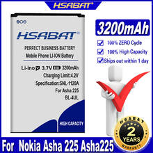 Аккумулятор HSABAT 2800mAh BL-4UL для Nokia Asha 225 Asha225 Lumia 225 RM-1011 RM-1126 2024 - купить недорого