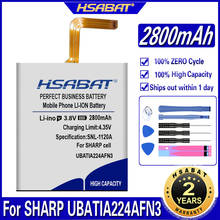 Аккумулятор HSABAT UBATIA224AFN3 2800 мАч для острых аккумуляторов AQUOS PHONE ES WX04SH 2024 - купить недорого