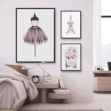 Pósteres impresos de arte moderno para pared, pintura en lienzo de Torre Alta de París, imagen de maniquí, decoración del hogar para dormitorio 2024 - compra barato