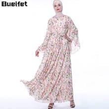 Vestido Abaya Floral para mujer, Hijab, caftán, Dubai, Abaya, Turquía, musulmán, Retro, oración, ropa islámica, bata para mujer 2024 - compra barato