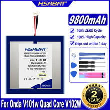 Hsabat-bateria para computador tablet, v101 w, 9800mah, para onda v101 w, quad core, v102w, w11a, w11c 2024 - compre barato