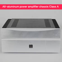 Chassi amplificador de potência 100% alumínio wa161 grande classe a capa de áudio invólucro de caixa de fonte de alimentação invólucro amplificador 390*485*210mm 2024 - compre barato