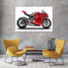 Ducati Panigale V4 R спортивный постер для мотоцикла настенная живопись на холсте Настенная картина для декора гостиной 2024 - купить недорого