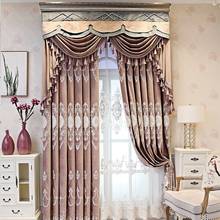 European Embroidery Curtain Cloth for Living Room Bedroom Shading Floor-to-ceiling Window  curtains for living room luxury 2024 - buy cheap