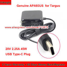 Genuine APA93US for Targus 45W Charger 20V 2.25A USB Type-C AC Adapter for ASUS ZENBOOK 3 UX390 UX390UA ULTRABOOK Power Supply 2024 - buy cheap