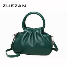 2 Zipper Compartments,Elegant Hobo, Women's Genuine Leather Handbag, Female Messenger Bag, 100% Real Skin, Cross body  Bag, A484 2024 - buy cheap