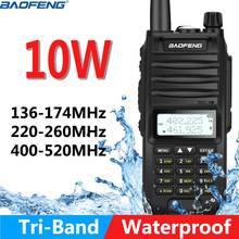 Baofeng BF-F11 10W Waterproof Tri-band 2pcs Antenna Handheld 10KM long rang Powerful Receiver Ham Two Way Radio Walkie Talkie 2024 - buy cheap