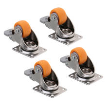 4pcs 13kg Load Nylon Castor Wheel Trolley Furniture Industrial Casters 1inch 2024 - buy cheap