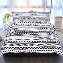 Single Double Duvet Cover Gift For Home Polyester Simple Geometric Pattern Cotton Bedclothes 2024 - buy cheap