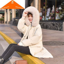 Coat Female Winter Thick Warm Women's Jacket 2020 Korean Casual Long Duck Down Jackets + Fox Fur Hooded Hiver 9097 2024 - buy cheap