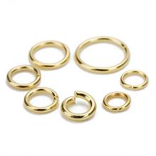 Anillo abierto de acero inoxidable para hacer joyas, anillos divididos redondos de Color dorado de 3/4/5/6/8/10mm de diámetro, 100 Uds. 2024 - compra barato